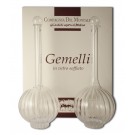 "Gemelli" hand blown glass servers for Balsamic Vinegar & Olive Oil